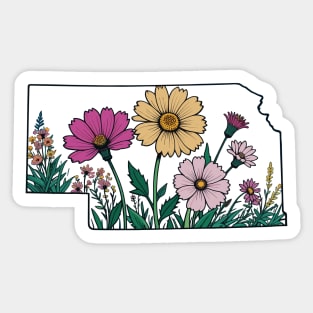 Nebraska Flowers - Nebraska Flowers Map Sticker